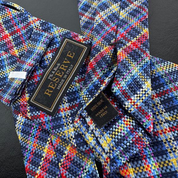 Jos. A. Bank Reserve Collection NEW Made in Italy 100% Silk Neck Tie - Picture 3 of 4